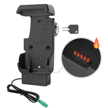 RAM® Locking Powered Dock for Honeywell CT40/45/47 - Heated Pins