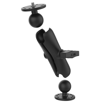 RAM® Double Ball Mount with 1/4"-20 Male Thread - C Size Medium