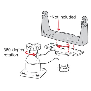 RAM® Horizontal 6" Swing Arm Mount for Fishfinders & Plotters