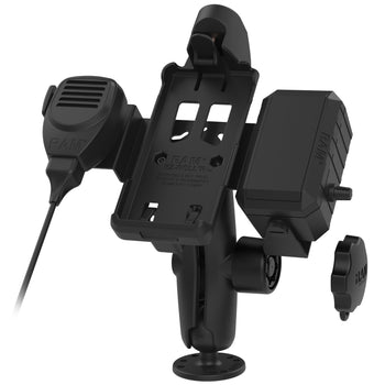 RAM® Double Ball Mount for Sonim XP10 with Speaker & Hardwire Bundle