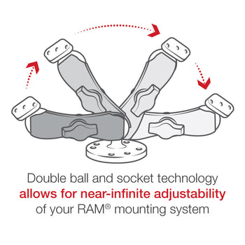 RAM® Quick-Grip™ XL Spring-Loaded Phone Mount with Drill-Down Base