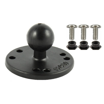 RAM-B-202-G2U:RAM-B-202-G2U_1:RAM Round Plate with Ball & #6-32 Hardware for Garmin GPSMAP + More