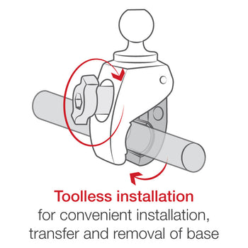 RAM® EZ-Roll'r™ Powered Tough-Claw™ Mount for Samsung XCover Pro