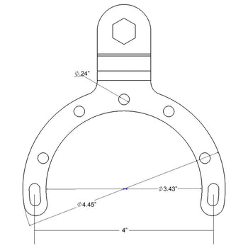 RAM® Large Gas Tank Mount with Universal Action Camera Adapter