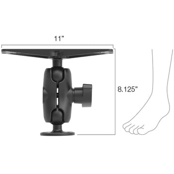 RAM® Large Marine Electronics Mount - D Size Short