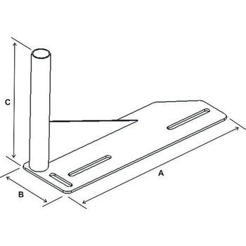 RAM-VB-117:RAM-VB-117_2:RAM No-Drill™ Vehicle Welded Base for '91-11 Ford Crown Victoria + More