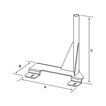 RAM-VB-119:RAM-VB-119_2:RAM No-Drill™ Vehicle Base for '95-15 Ford Econoline Van + More