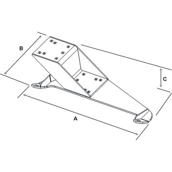 RAM® No-Drill™ Vehicle Base for '06-14 Toyota FJ Cruiser