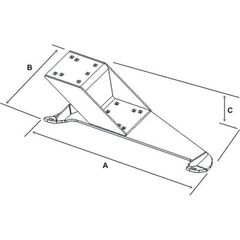 RAM® No-Drill™ Vehicle Base for '05-23 Toyota 4Runner & Tacoma