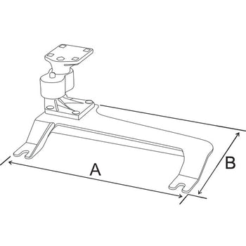 RAM-VB-159:RAM-VB-159_2:RAM No-Drill™ Vehicle Base for '07-13 Chevrolet Silverado + More