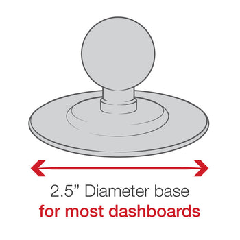 RAM® Flex Adhesive Double Ball Mount with AMPS Plate