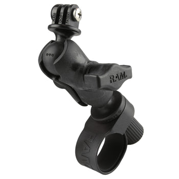 RAM® Tough-Strap™ Double Ball Mount with Universal Action Camera Adapter