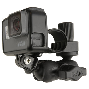 RAM® Tough-Strap™ Double Ball Mount with Universal Action Camera Adapter