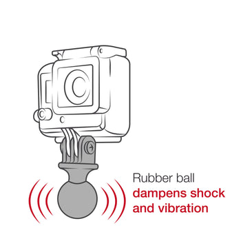 RAM® Tough-Strap™ Double Ball Mount with Universal Action Camera Adapter