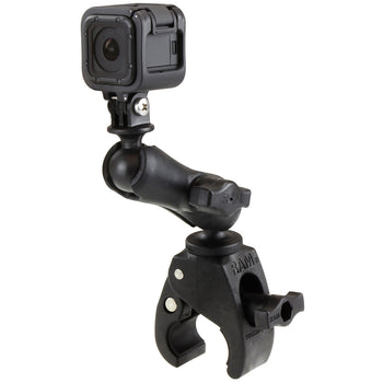 RAM® Tough-Claw™ Double Ball Mount with Universal Action Camera Adapter