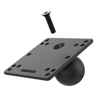 RAM-D-246U-IN1:RAM-D-246U-IN1_1:RAM Steel Reinforced 100x100mm VESA Plate with Ball - D Size