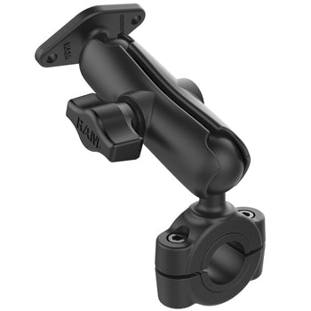 RAM® Torque™ Medium Rail Double Ball Mount with Diamond Plate