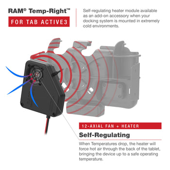 RAM® Temp-Right™ Dock Heating Module for Samsung Tab Active3