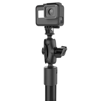 RAM® Tough-Pole™ 24" Camera Mount with Single Pipe & Dual Track Base