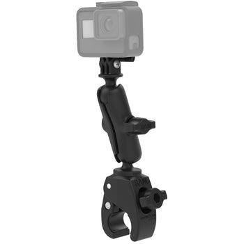 RAM® Tough-Claw™ Double Ball Mount with Universal Action Camera Adapter