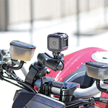 RAM® Tough-Claw™ Double Ball Mount with Universal Action Camera Adapter