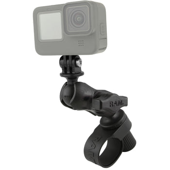 RAM® Tough-Strap™ Double Ball Mount with Universal Action Camera Adapter