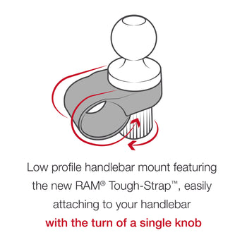 RAM® Tough-Strap™ Double Ball Mount with Universal Action Camera Adapter