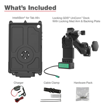 GDS® Uni-Conn™ Locking Vehicle Bundle for Samsung Tab A9+