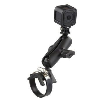 RAM® Strap Clamp Mount with Universal Action Camera Adapter