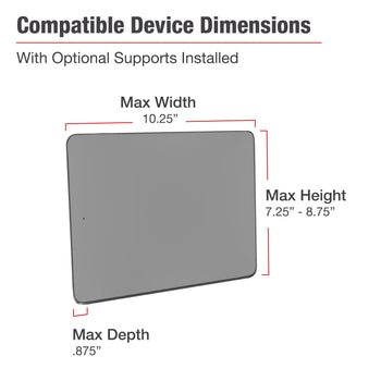 RAM® X-Grip® Drill-Down Double Ball Mount for 12"-13" Tablets