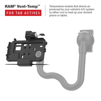 RAM® USB-C Low-Profile Dock + USB-A & RJ45 Data for Tab Active5 & 3