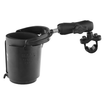 RAM® Level Cup 16oz Drink Holder with U-Bolt Base - .5" - 1.25" Rails