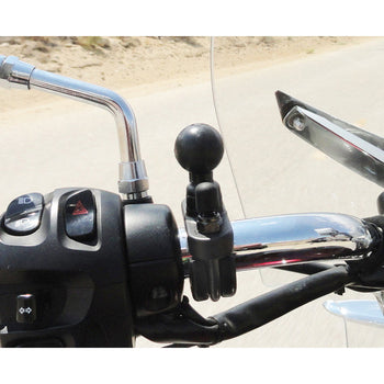 RAM® Handlebar U-Bolt Base for Rails 0.5" to 1" in Diameter - B Size