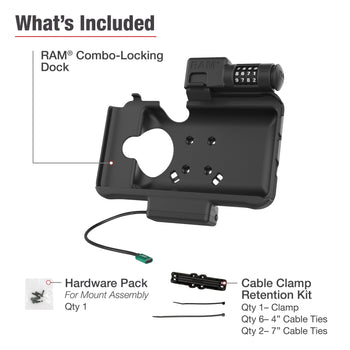 RAM® Combo Locking USB-C Powered Dock for Samsung Tab Active5 & 3