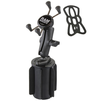 RAM® X-Grip® Phone Mount with RAM-A-CAN™ II Cup Holder Base