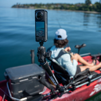 RAM® Tough-Pole™ Camera Mount with Double Pipe & RAM® Track-Node™ Base