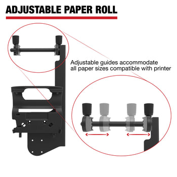 RAM® Printer Mount with Paper Feed for Zebra ZQ630 Series