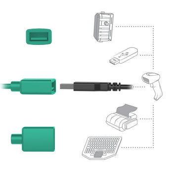 GDS® Power + Single USB-A Dock Cup for IntelliSkin® Next Gen Tablets