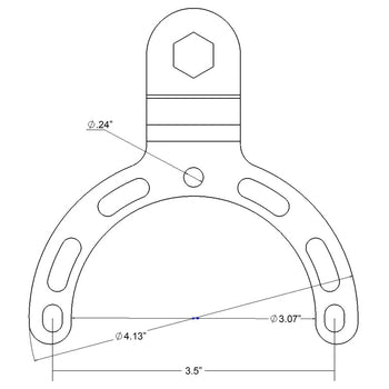 RAM® Small Gas Tank Ball Base for Motorcycles