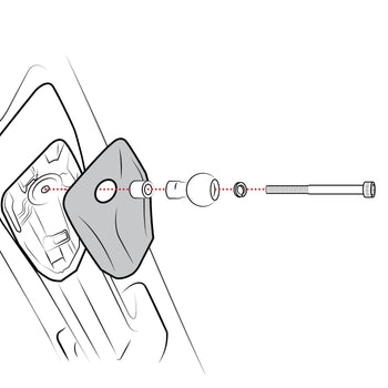 RAM® Grab Handle M6 Bolt Replacement Kit with Ball Base