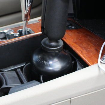 RAM® Stubby™ Cup Holder Mount with Double Socket Arm - Medium